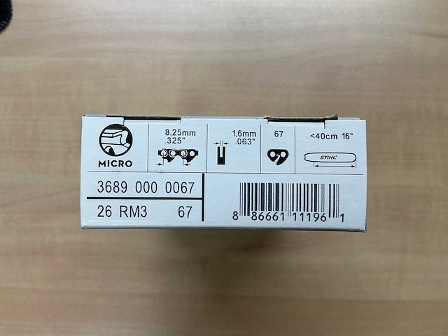 5x stihl 325" rapid micro 3 (rm3) 36890000067 zaagketting - afbeelding 3 van  3