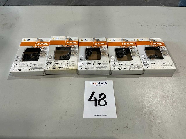 5x stihl 3670 000 0064 ketting voor kettingzaag - afbeelding 1 van  3