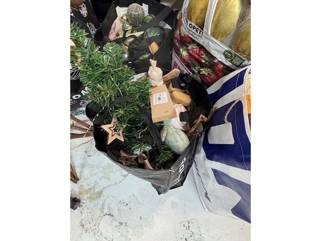 5x tas kerstdecoratie - afbeelding 3 van  7