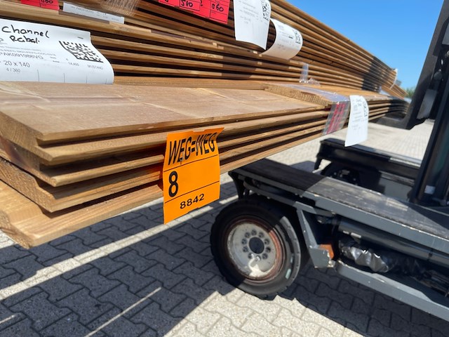 5x thermo vuren channelsiding, 20x190mm, lengte 1/400cm, 4/510cm - afbeelding 2 van  3