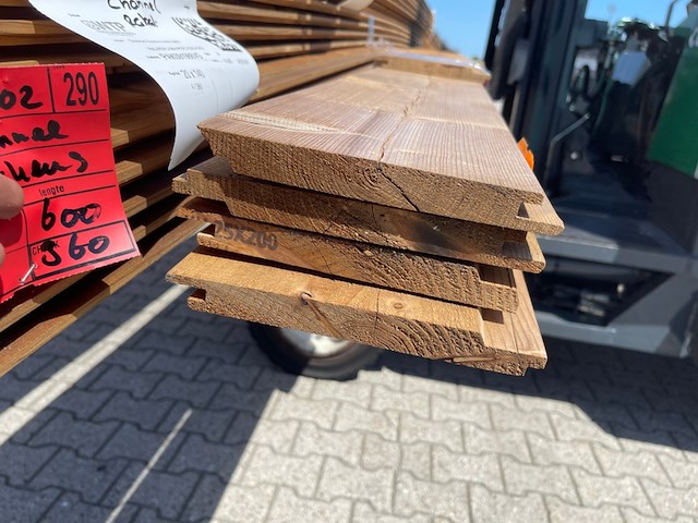 5x thermo vuren channelsiding, 20x190mm, lengte 1/400cm, 4/510cm - afbeelding 3 van  3