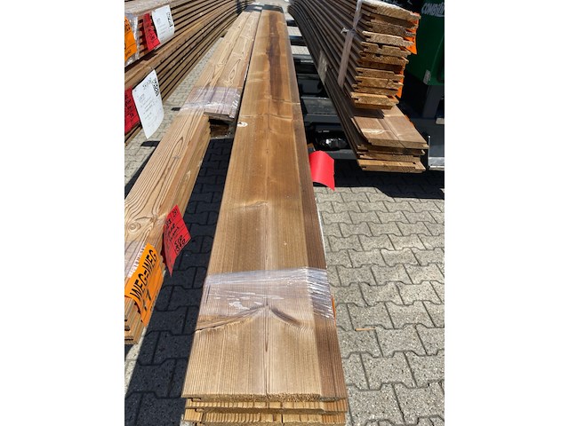 5x thermo vuren channelsiding, 20x190mm, lengte 600cm - afbeelding 1 van  3