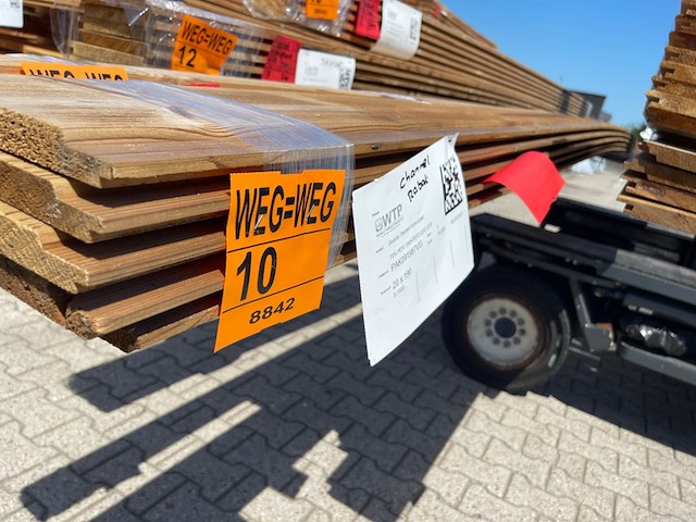 5x thermo vuren channelsiding, 20x190mm, lengte 600cm - afbeelding 2 van  3