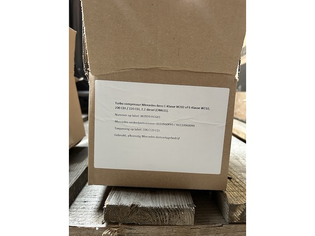 5x turbo compressor mercedes benz - afbeelding 5 van  11