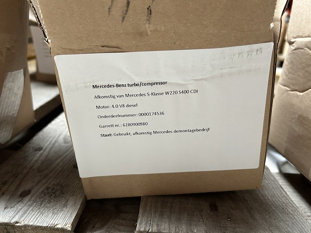 5x turbo compressor mercedes benz - afbeelding 7 van  11