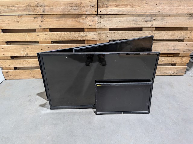 5x tv/monitor, lg, panasonic & hp - afbeelding 1 van  16