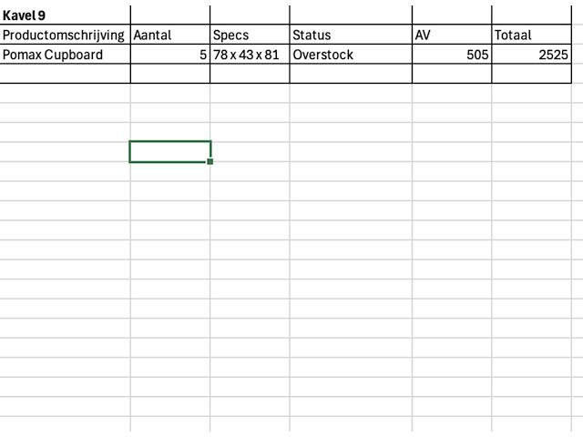 5x typographic - kast - metaal op pallet , pomax, zwart - afbeelding 4 van  4