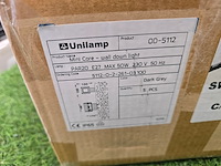 5x unilamp mini core wall down light firalux, od-5112, grijs - afbeelding 6 van  9