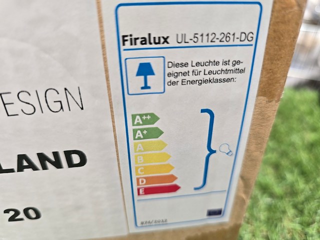 5x unilamp mini core wall down light firalux, od-5112, grijs - afbeelding 7 van  9