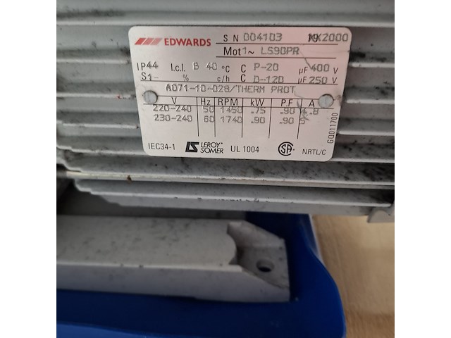5x vacuumpomp, o.a. leroy somer - afbeelding 4 van  15