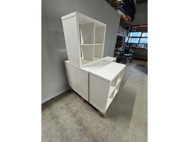 5x vakkenkast ikea, wit - afbeelding 3 van  3
