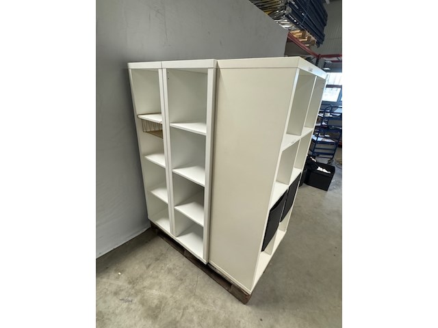 5x vakkenkast ikea, wit - afbeelding 4 van  4