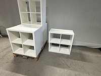 5x vakkenkast ikea, wit - afbeelding 1 van  3