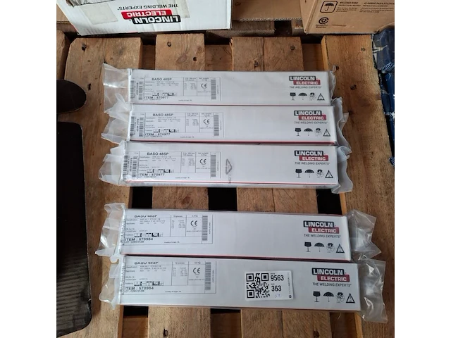 5x verpakking laselektrode lincoln, baso 48sp - afbeelding 1 van  7