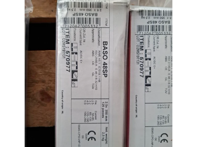 5x verpakking laselektrode lincoln, baso 48sp - afbeelding 4 van  7