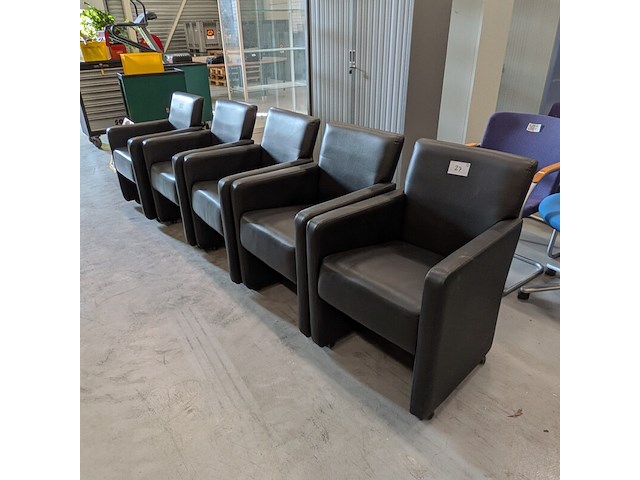 5x verrijdbare eetkamerstoel - afbeelding 1 van  10