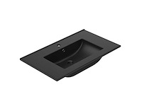 5x wastafel 81 cm, allibert, primo, zwart - afbeelding 1 van  2