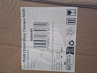 5x wastafel 81 cm, allibert, primo, zwart - afbeelding 2 van  2