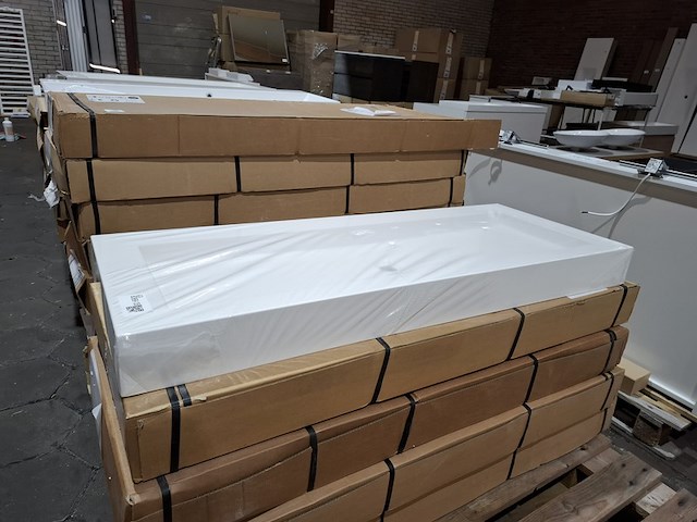 5x wastafel bari 120, mat wit - afbeelding 1 van  6