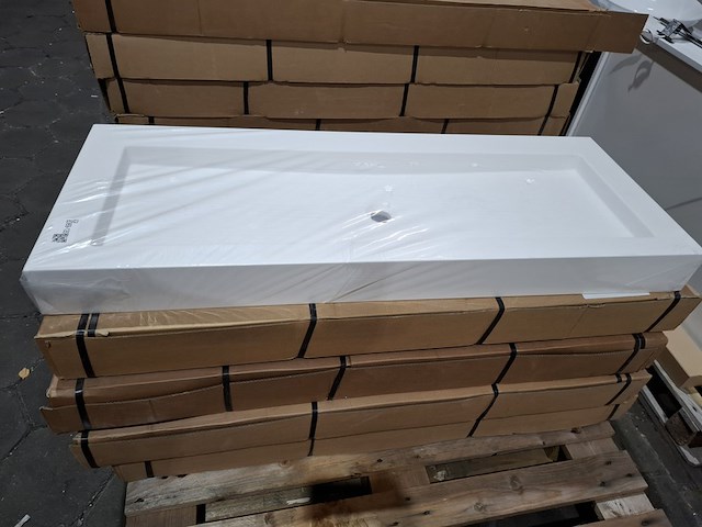 5x wastafel bari 120, mat wit - afbeelding 2 van  6