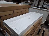 5x wastafel bari 120, mat wit - afbeelding 3 van  6