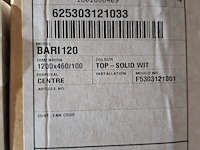 5x wastafel bari 120, mat wit - afbeelding 6 van  6