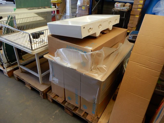 5x wastafel, geberit, renova plan, wit - afbeelding 3 van  5