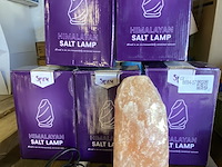 5x zoutlampen himalayazout 100% natuurlijk 3-5 kg - afbeelding 1 van  3