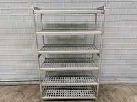 6 delige aluminium - legbordstelling - afbeelding 1 van  3