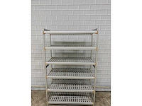 6 delige aluminium - legbordstelling - afbeelding 2 van  3