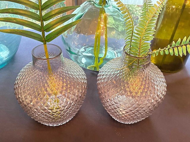 6-delige set glazen vazen - afbeelding 3 van  5