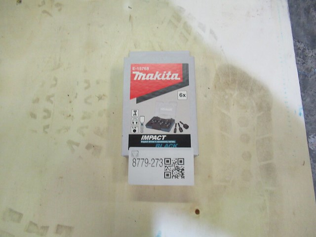 6-dlg doppen set voor accuboormachine. makita, e-15768 - afbeelding 1 van  1