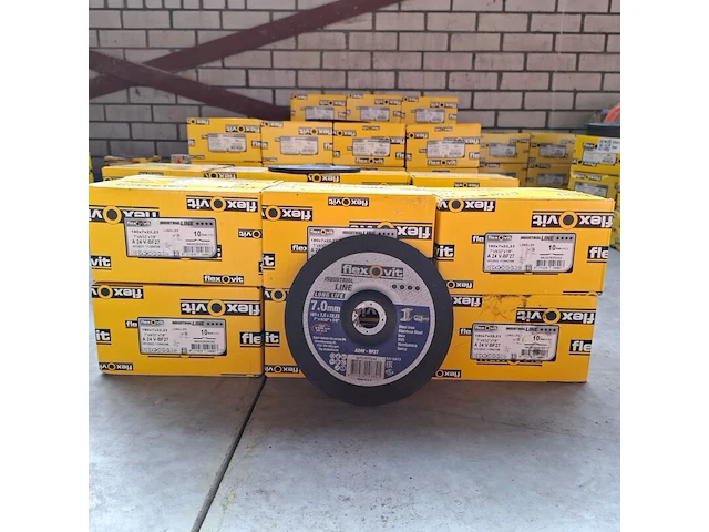 6 doos a 10 stuks afbraamschijf flexovit, 180x7,0x22,23 - afbeelding 1 van  4