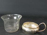 6 glazen theeglazen met verzilverde houder - afbeelding 4 van  5