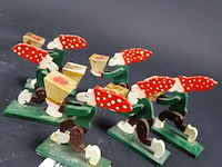 6 houten kabouters als kandelaar - afbeelding 2 van  5