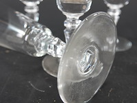 6 kristallen champagneflutes met facetgeslepen panelen - afbeelding 5 van  5