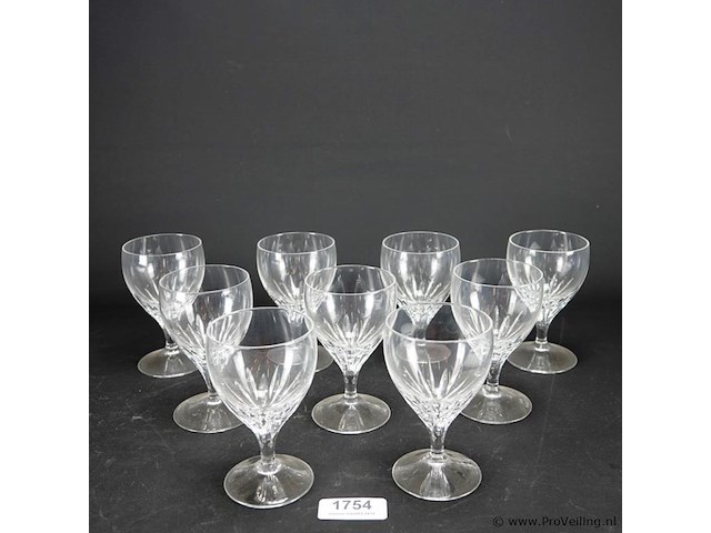 6 kristallen glazen - afbeelding 1 van  5