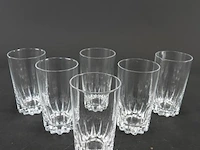 6 kristallen longdrink glazen