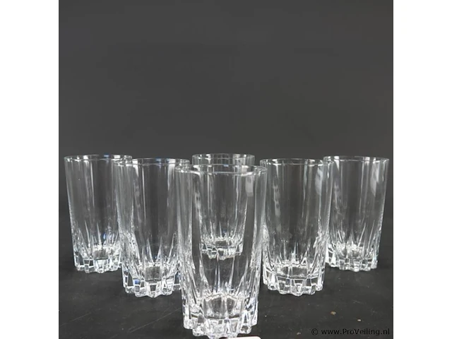 6 kristallen longdrink glazen - afbeelding 2 van  5