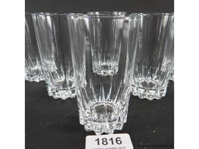 6 kristallen longdrink glazen - afbeelding 4 van  5