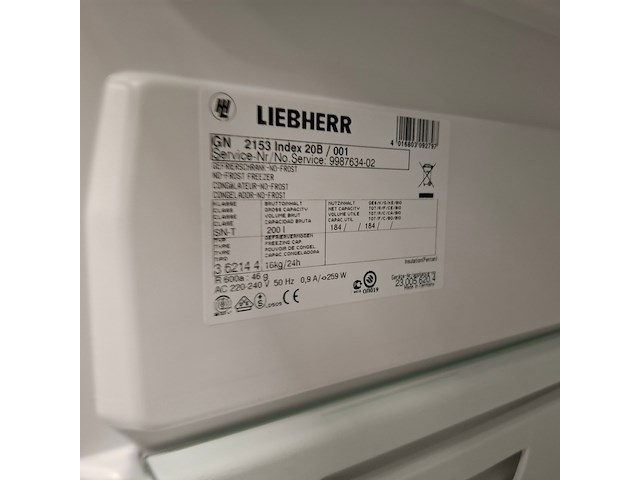 6 laden vriezer no frost, liebherr a++, gn2153 - afbeelding 6 van  6