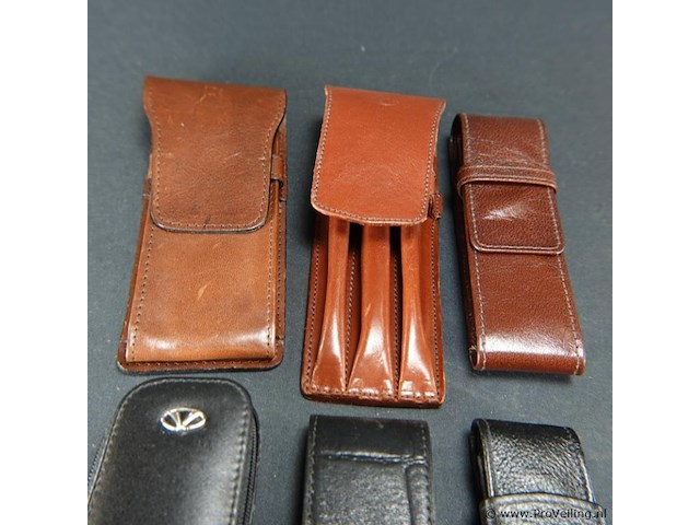6 lederen penhouders - afbeelding 2 van  5