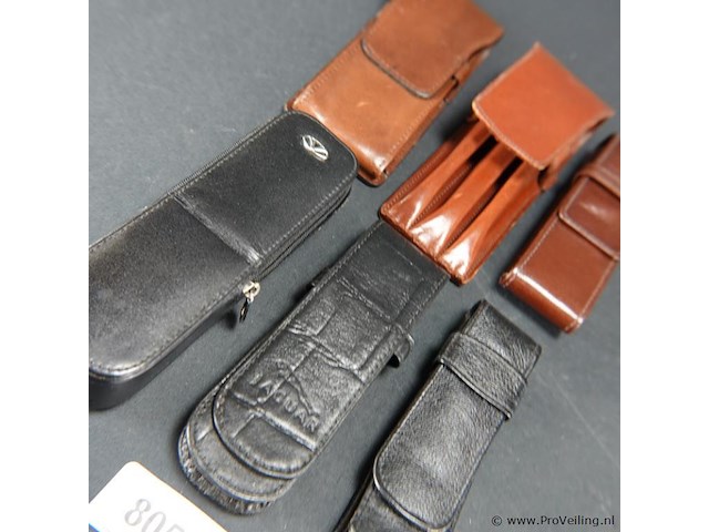 6 lederen penhouders - afbeelding 4 van  5