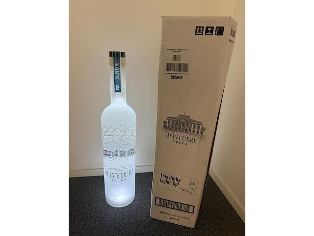 6 liter fles belvedere vodka 40% - afbeelding 1 van  9