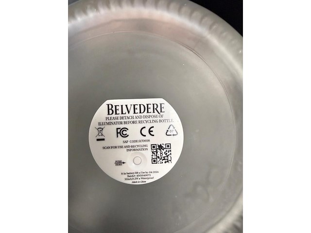 6 liter fles belvedere vodka 40% - afbeelding 8 van  9
