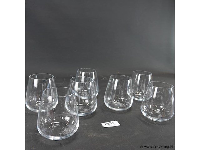 6 luigi bormioli waterglazen - afbeelding 3 van  5