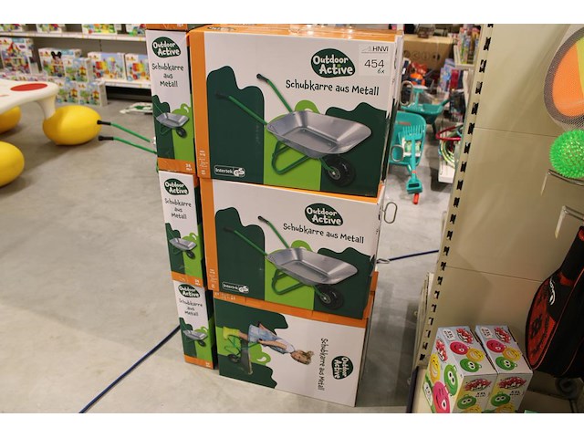 6 metalen kinderkruiwagens outdoor active, max. 25 kilo - afbeelding 1 van  3