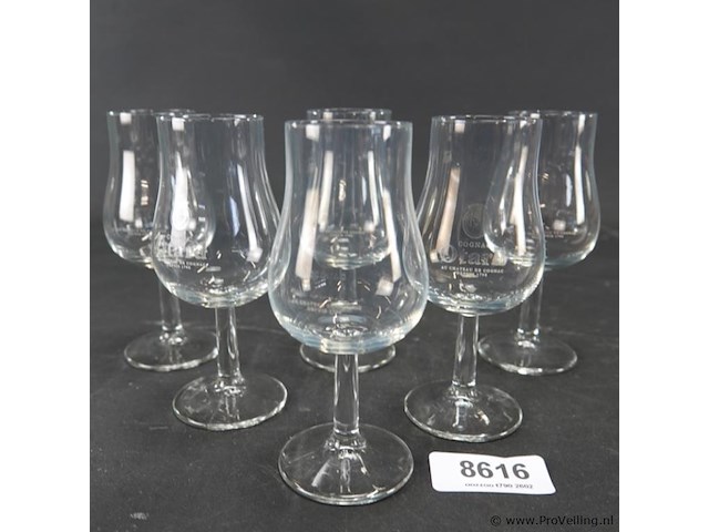 6 otard cognacglazen - afbeelding 1 van  5