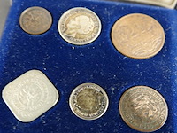 6 oude munten in originele cassette - afbeelding 3 van  5