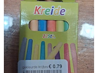 6 pakjes kreide gekleurde krijtjes - afbeelding 3 van  3